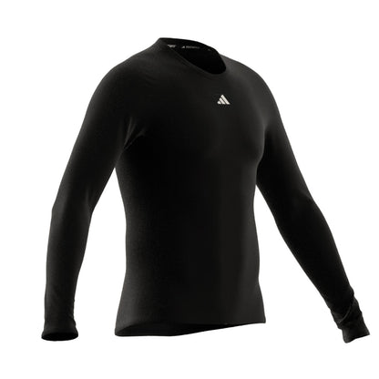 ADIDAS TECHFIT BLACK LONG SLEEVE SHIRT