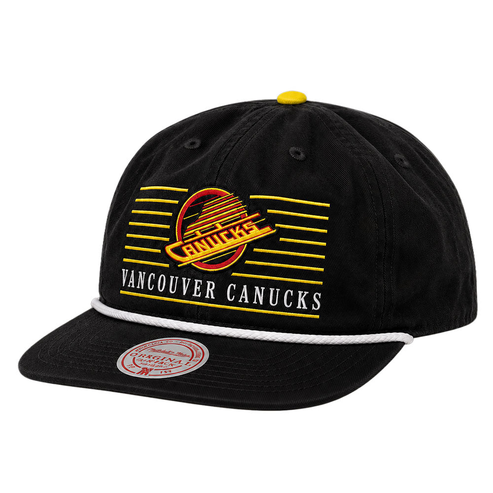 Mitchell & Ness Vancouver Canucks Ascend Black Snapback Hat