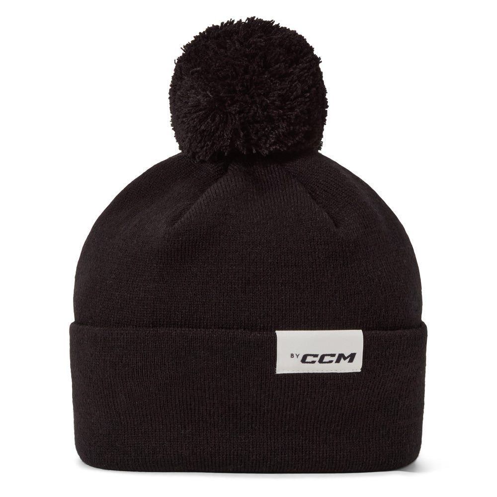 CCM Casual Black Pom Knit Toque