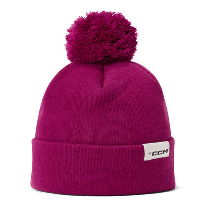 CCM Casual Boysenberry Pom Knit Toque