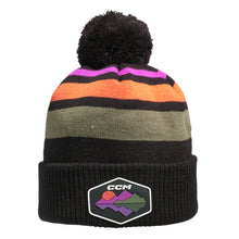 CCM Winter Collection Adult Stripe Pom Knit Toque