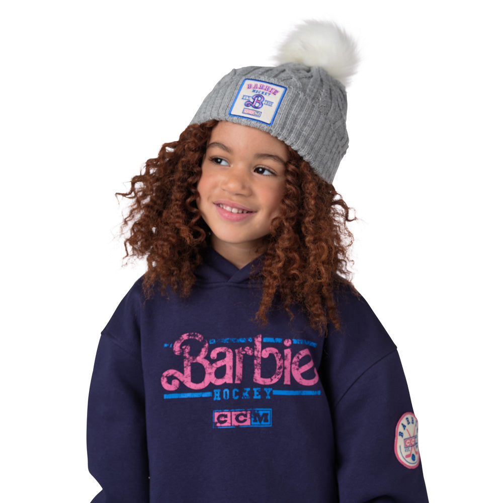 CCM X Barbie Youth Grey Knit Toque
