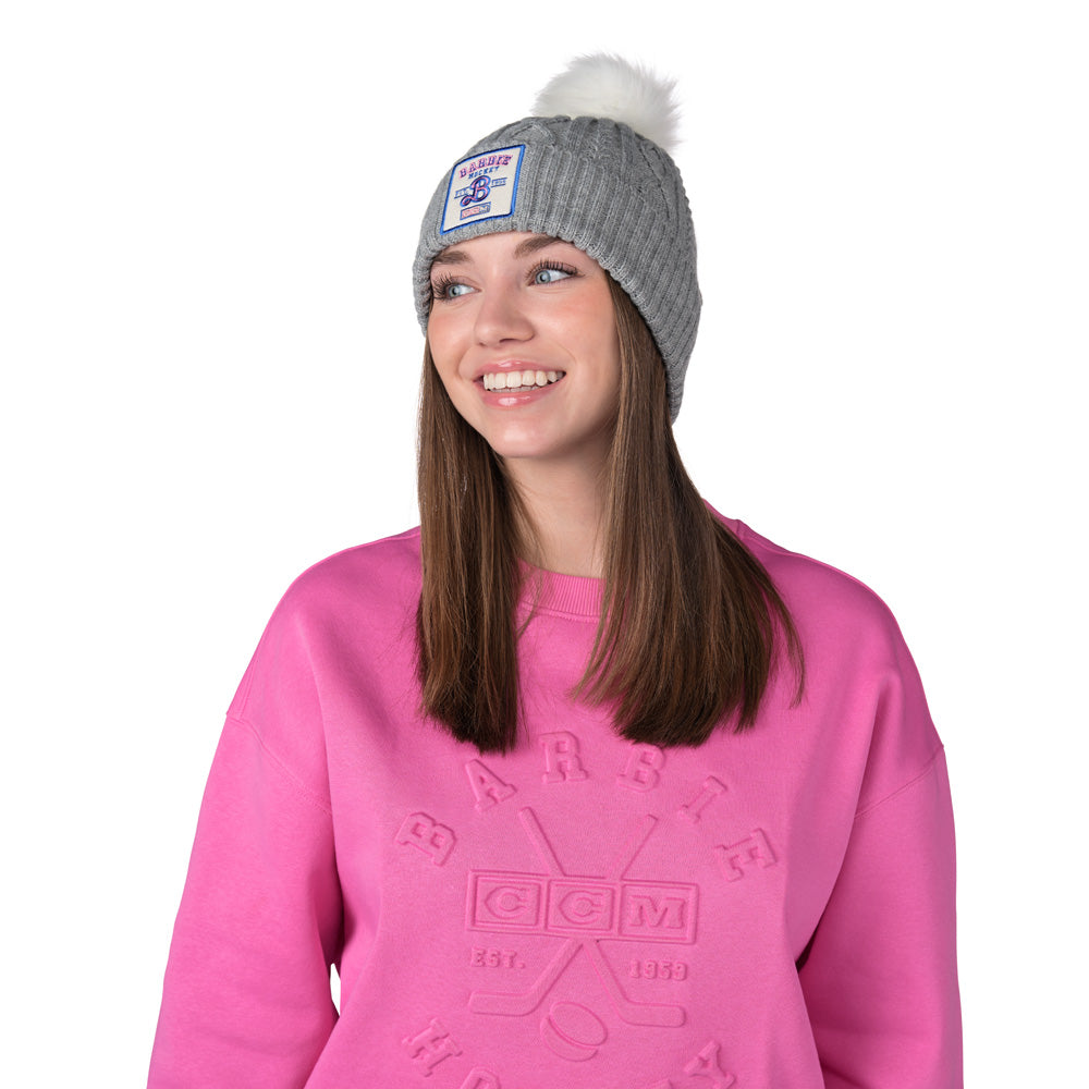 CCM X Barbie Women's Grey Knit Toque