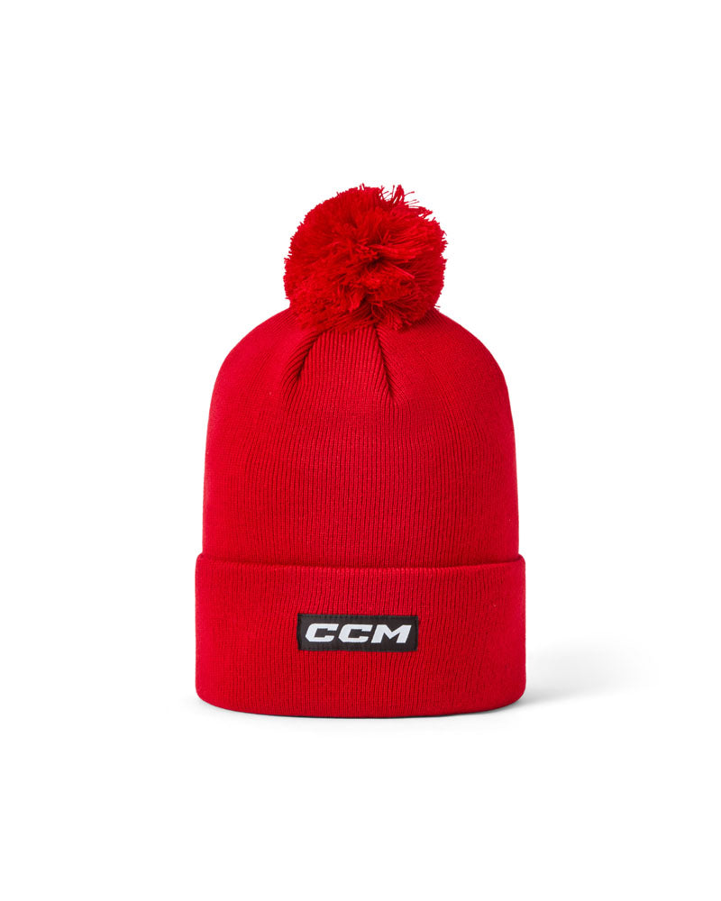 CCM Red Pom Knit Toque