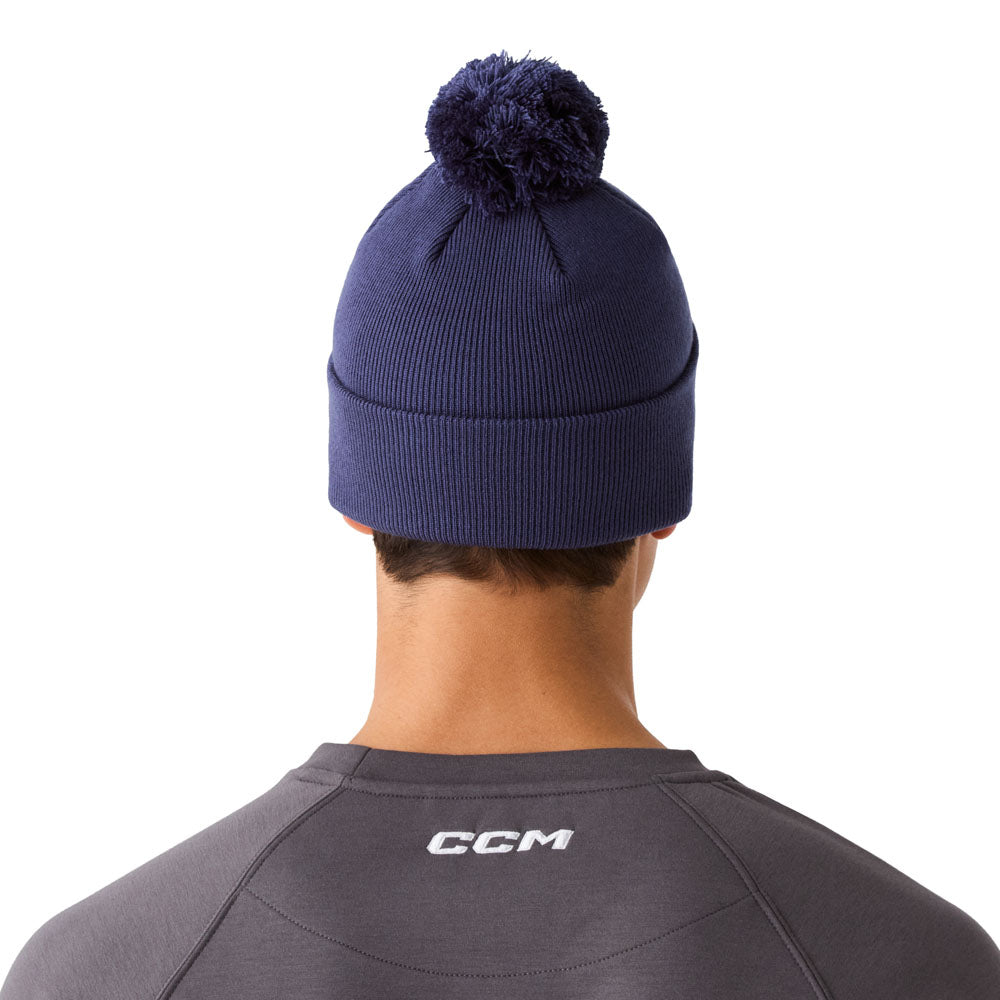 CCM Navy Pom Knit Toque