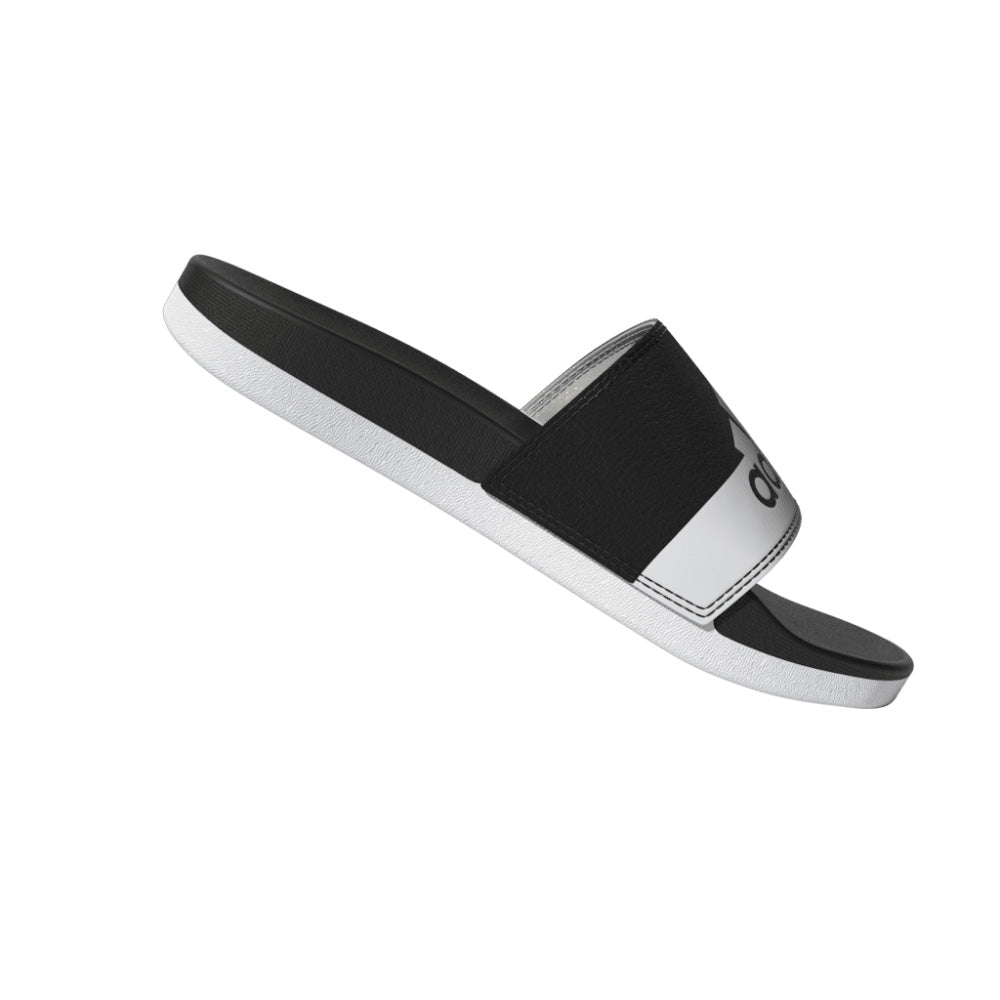 ADIDAS KIDS ADILETTE COMFORT BLACK/WHITE/WHITE SLIDE SANDALS