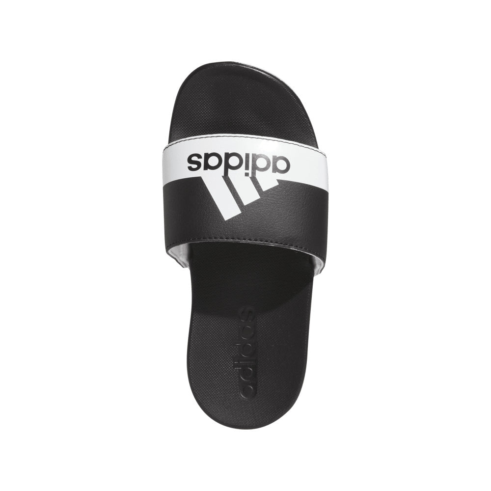 ADIDAS KIDS ADILETTE COMFORT BLACK/WHITE/WHITE SLIDE SANDALS