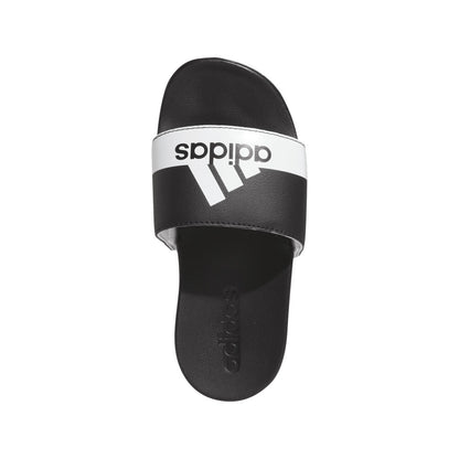 ADIDAS KIDS ADILETTE COMFORT BLACK/WHITE/WHITE SLIDE SANDALS