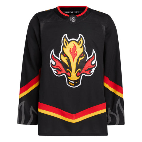 ADIDAS CALGARY FLAMES PRIME AUTHENTIC BLACK THIRD JERSEY