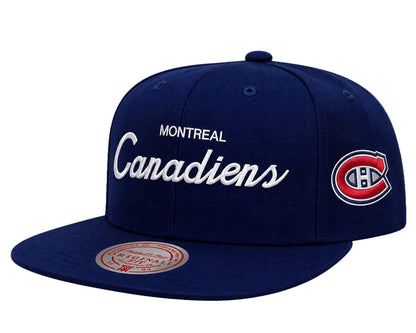 Mitchell & Ness Montreal Canadiens Head Coach OG Navy Snapback Hat