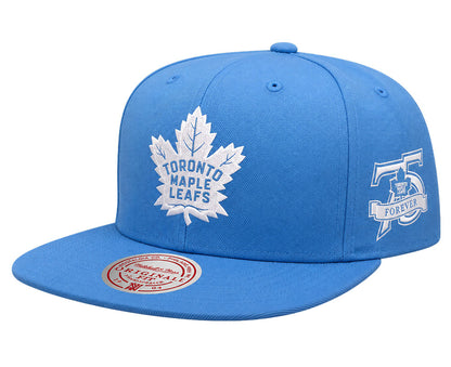 Mitchell & Ness Toronto Maple Leafs Blue Gleam Snapback Hat