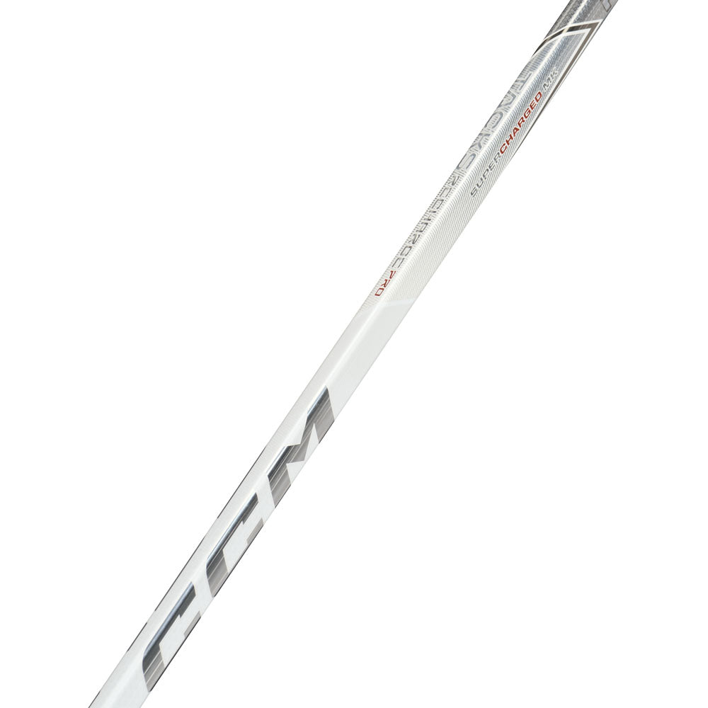 CCM Tacks Recharge Pro White Intermediate Hockey Stick