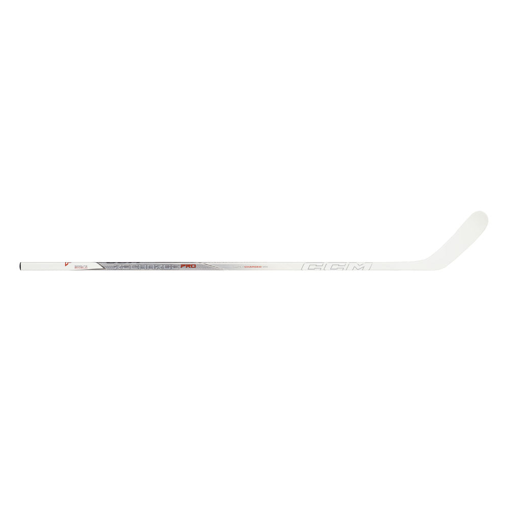 CCM Tacks Recharge Pro White Junior Hockey Stick