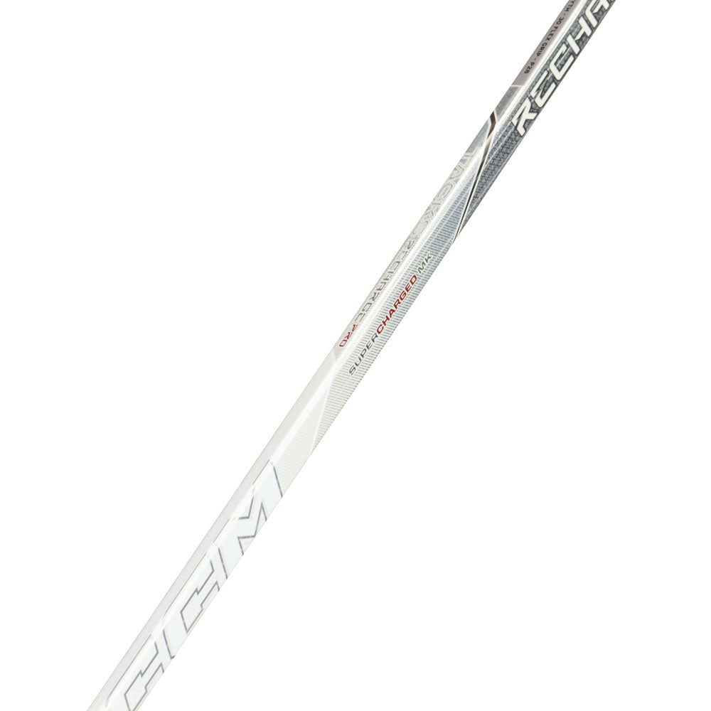 CCM Tacks Recharge Pro White Youth Hockey Stick
