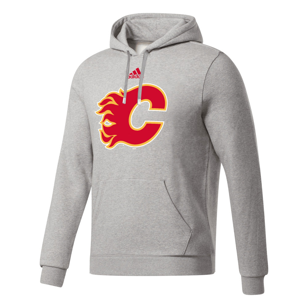 CALGARY FLAMES FLEECE HOOD - GREY