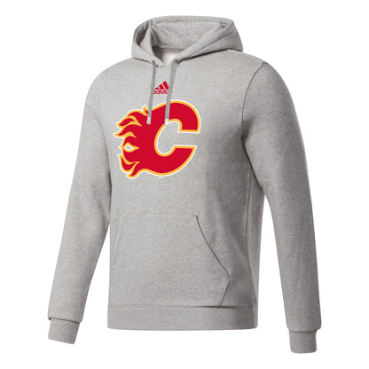 CALGARY FLAMES FLEECE HOOD - GREY
