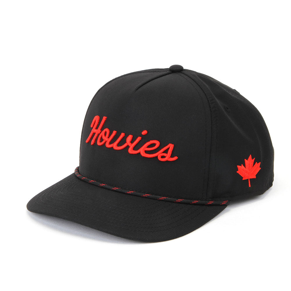Howies The Tour Lid Canada Black Snapback Hat