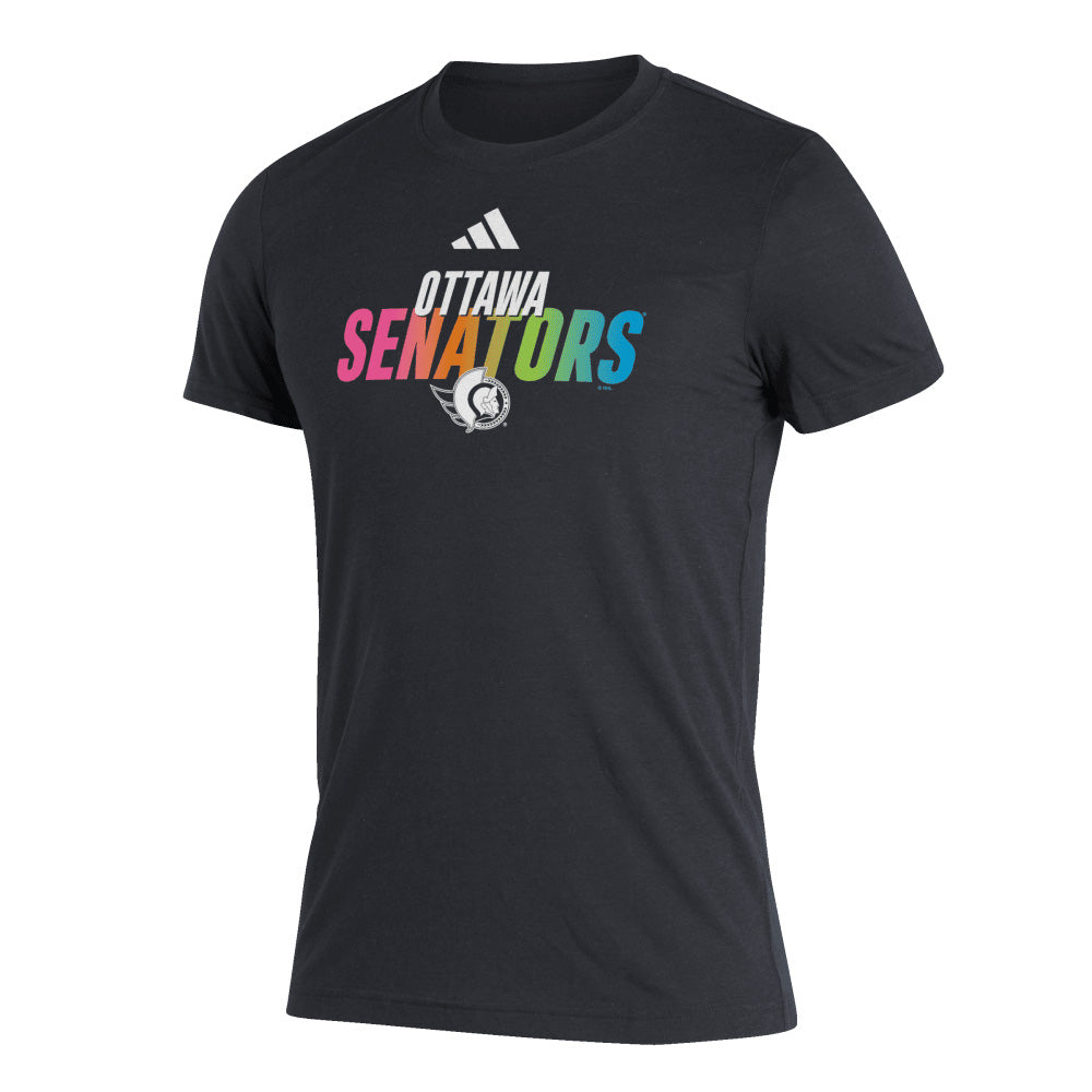 ADIDAS OTTAWA SENATORS BLEND BLACK T SHIRT