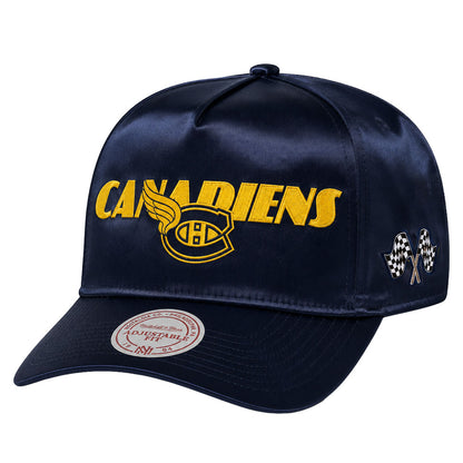 Mitchell & Ness Montreal Canadiens Ichigood Satin Navy Snapback Hat