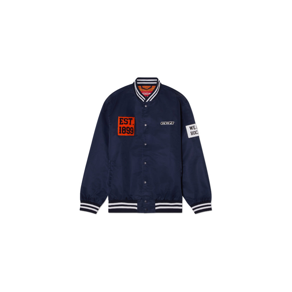 CCM Stripe Collection Bomber Jacket