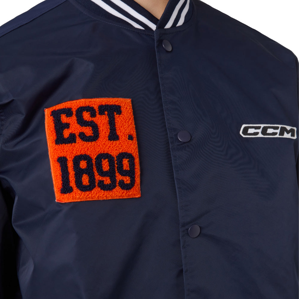 CCM Stripe Collection Bomber Jacket
