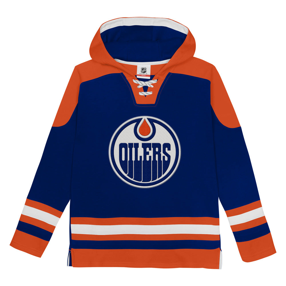 Outerstuff Edmonton Oilers Ageless Children's Navy Hoodie