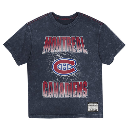 Outerstuff Montreal Canadiens Time To Shine Mineral Wash Children's Navy T Shirt