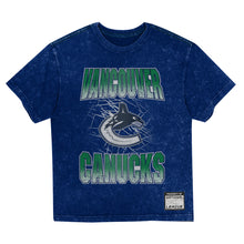 Outerstuff Vancouver Canucks Time To Shine Mineral Wash Children's Blue T Shirt