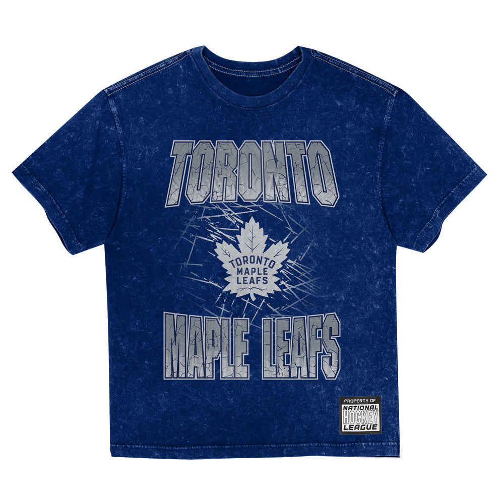 Outerstuff Toronto Maple Leafs Time To Shine Mineral Wash Children's Blue T Shirt