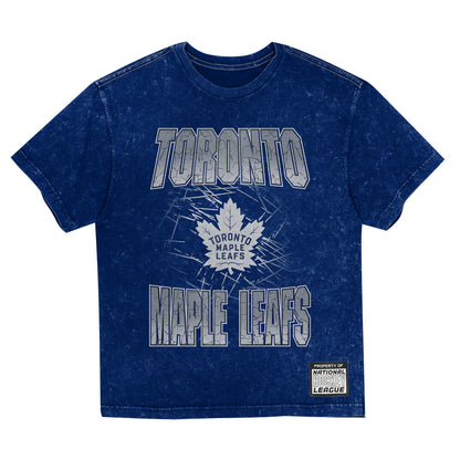 Outerstuff Toronto Maple Leafs Time To Shine Mineral Wash Children's Blue T Shirt