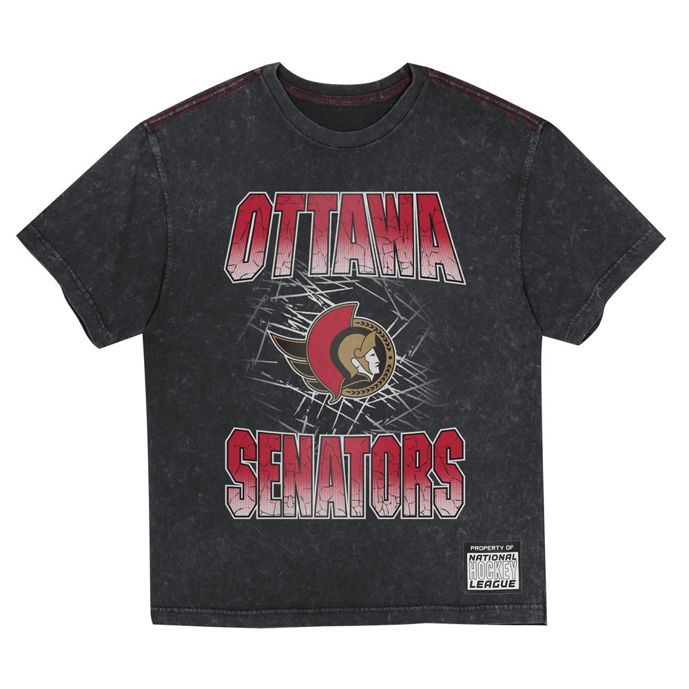 Outerstuff Ottawa Senators Time To Shine Mineral Wash Children's Black T Shirt