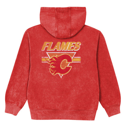 Outerstuff Calgary Flames Stellar Mineral Wash Children's Fleece Hoodie