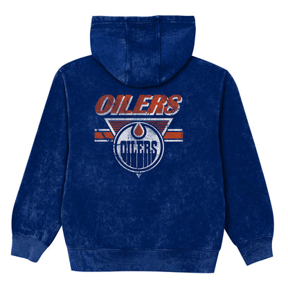 Outerstuff Edmonton Oilers Stellar Mineral Wash Children's Fleece Hoodie