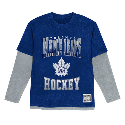 Outerstuff Toronto Maple Leafs Storm Bringer Mineral Wash Two-Fer Children's Shirt