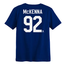 Outerstuff Toronto Maple Leafs Gavin McKenna Name And Number Children's Blue T Shirt