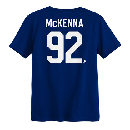 Outerstuff Toronto Maple Leafs Gavin McKenna Name And Number Children's Blue T Shirt