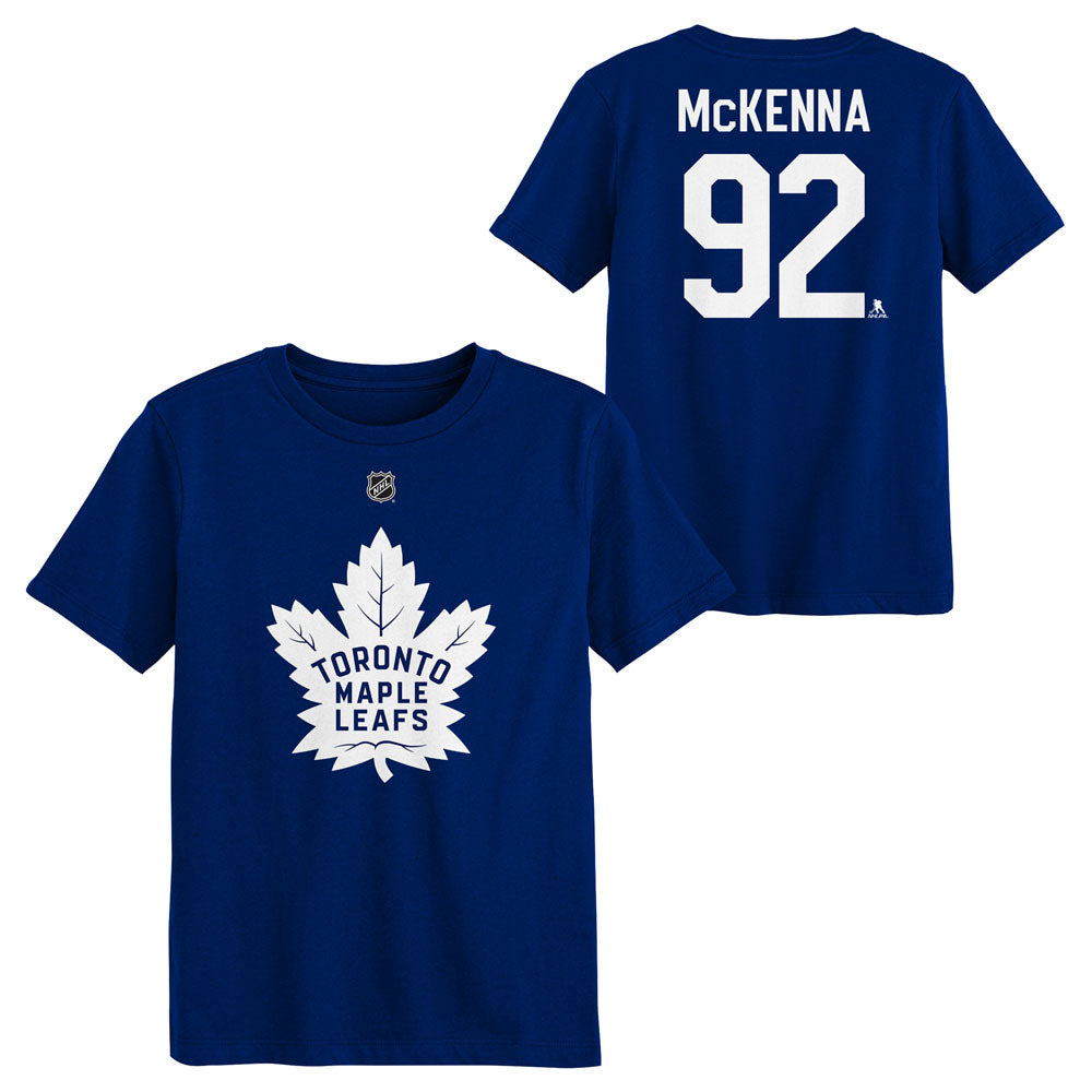 Outerstuff Toronto Maple Leafs Gavin McKenna Name And Number Children's Blue T Shirt