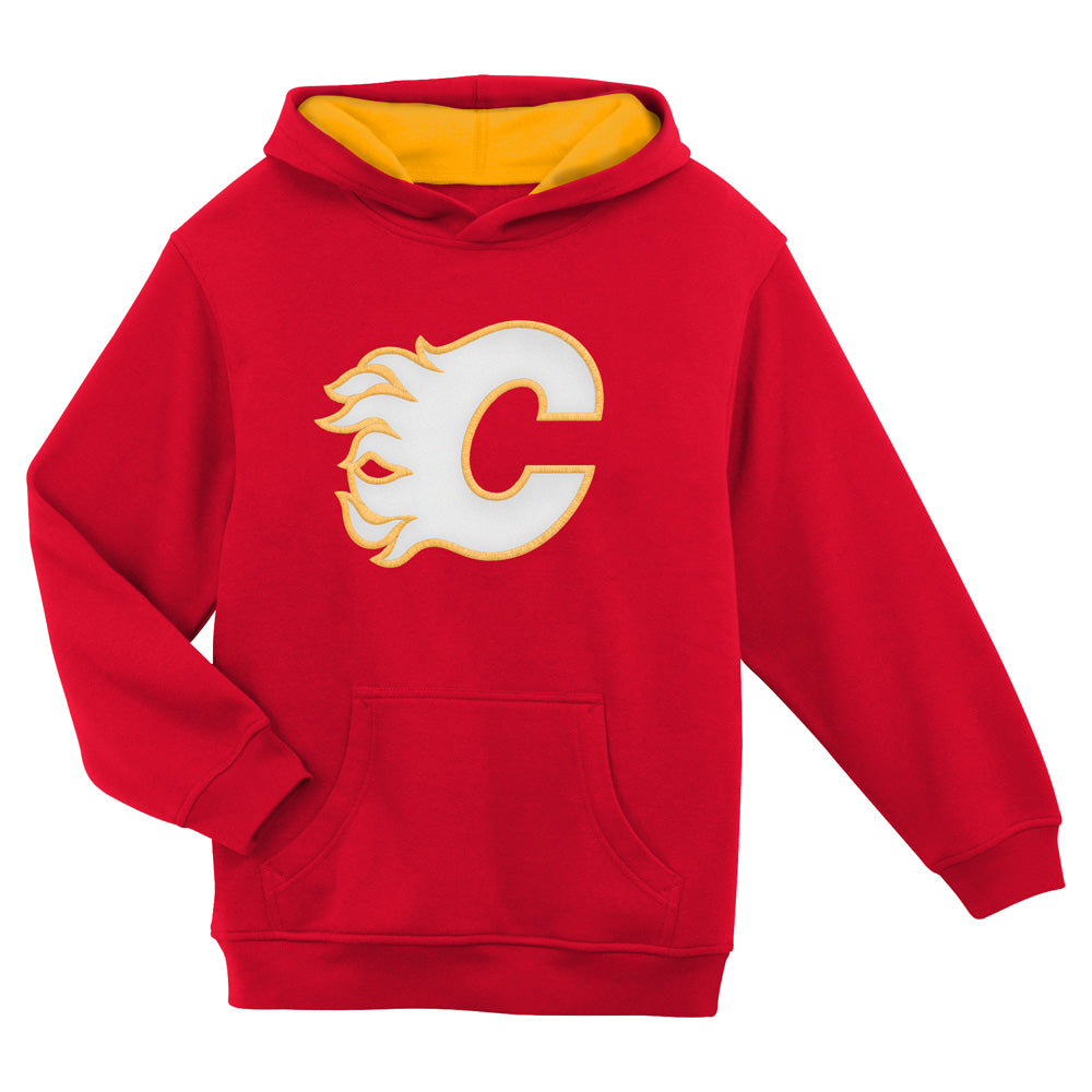 Outerstuff Calgary Flames Prime Children's Red Fleece Pullover Hoodie