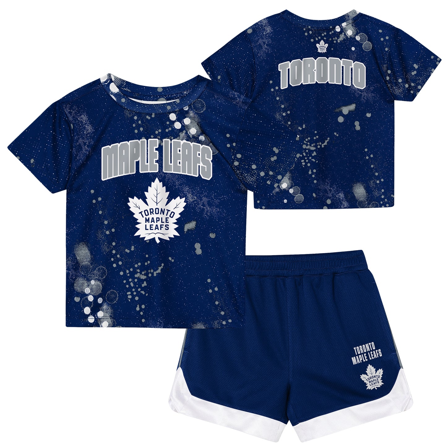 Children's Toronto Maple Leafs Home Plate T-Shirt & Short Set