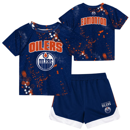 Children's Edmonton Oilers Home Plate T-Shirt & Short Set
