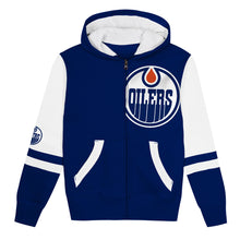 Outerstuff Edmonton Oilers Face Off Children's Full Zip Fleece Hoodie