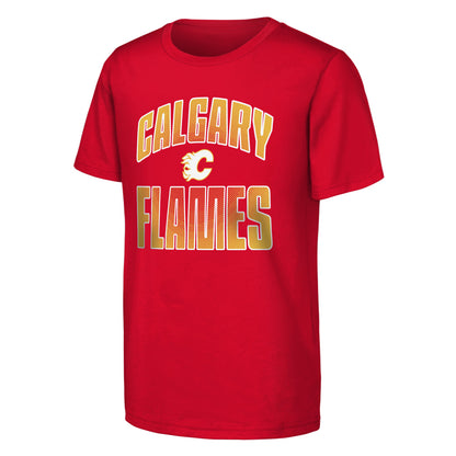 Outerstuff Calgary Flames Never Quit Youth T Shirts - 2 Pack