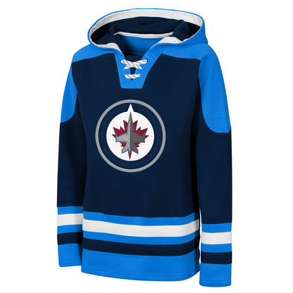 Outerstuff Winnipeg Jets Ageless Youth Dark Blue Hoodie