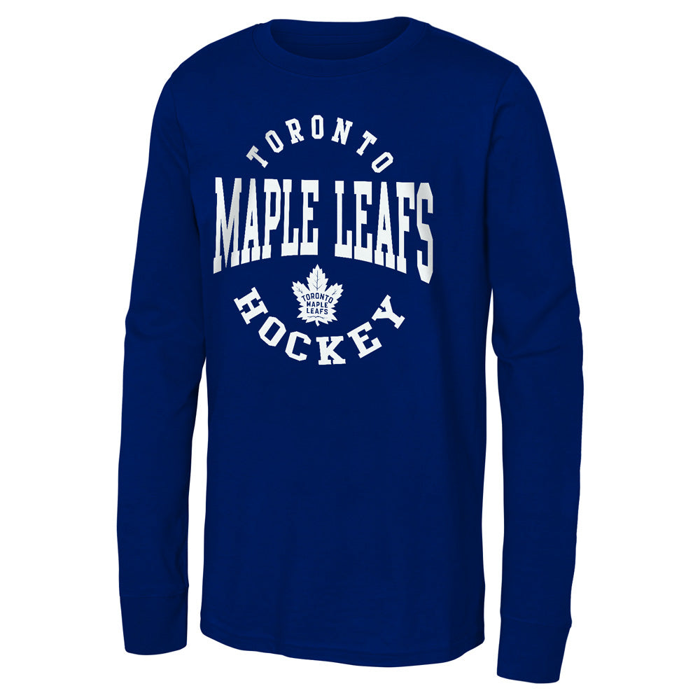 Outerstuff Toronto Maple Leafs Around the Block Youth Blue Long Sleeve Shirt