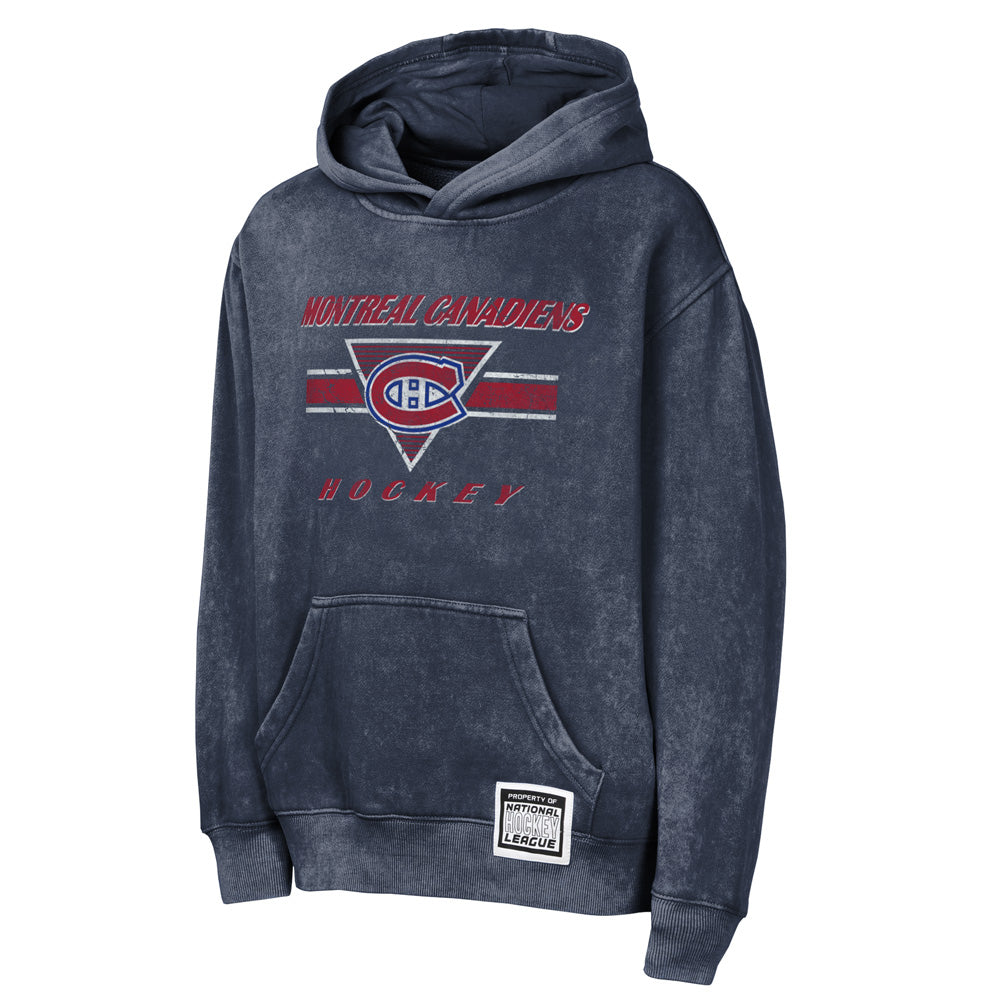 Outerstuff Montreal Canadiens Mineral Wash Youth Fleece Hoodie