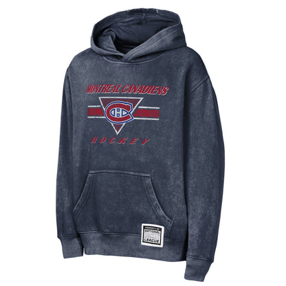 Outerstuff Montreal Canadiens Mineral Wash Youth Fleece Hoodie