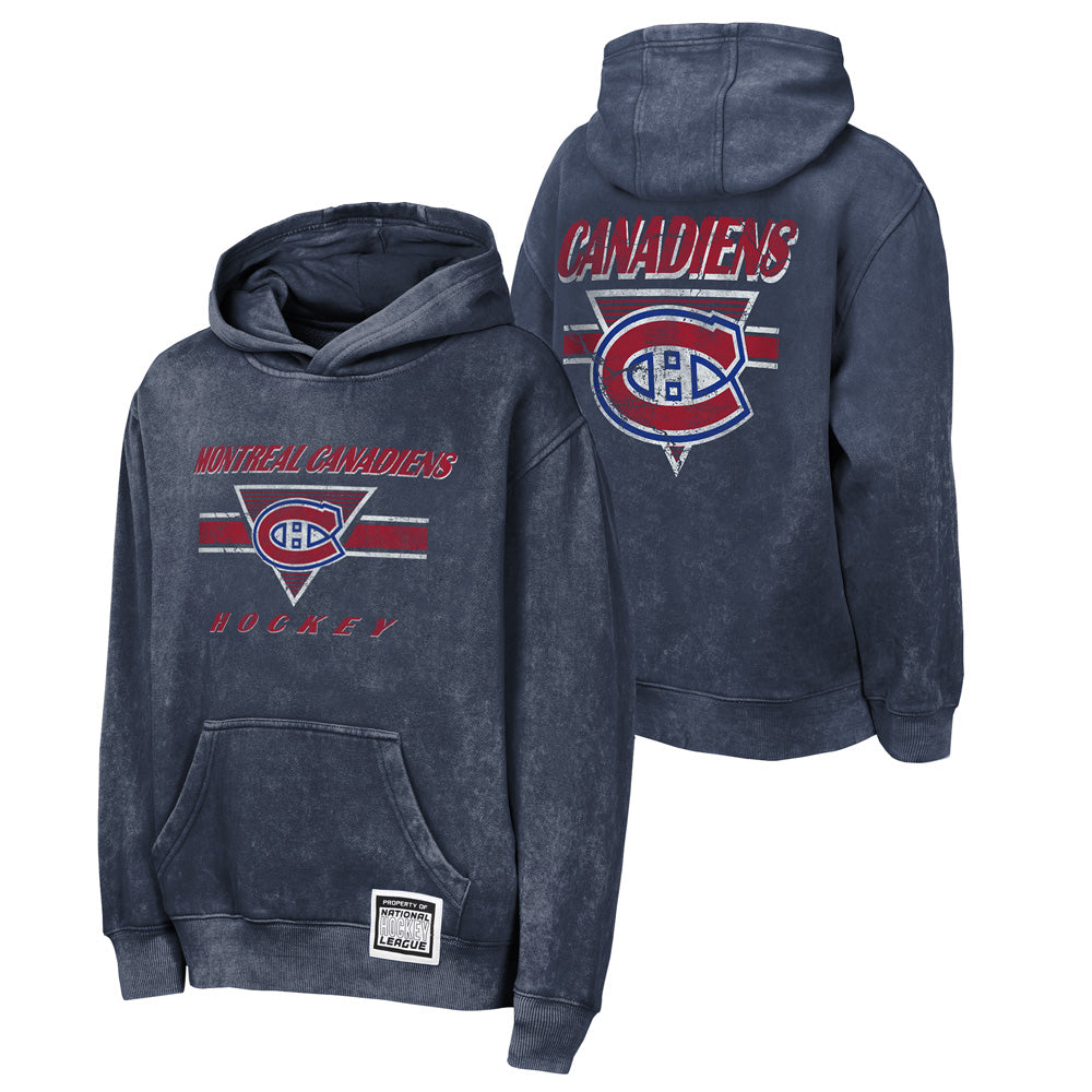 Outerstuff Montreal Canadiens Mineral Wash Youth Fleece Hoodie