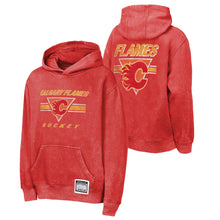 Outerstuff Calgary Flames Mineral Wash Youth Fleece Hoodie