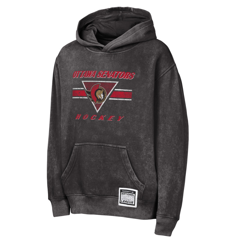 Outerstuff Ottawa Senators Mineral Wash Youth Fleece Hoodie