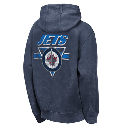 Outerstuff Winnipeg Jets Mineral Wash Youth Fleece Hoodie